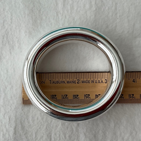 TIFFANY & CO. Vintage Peretti Sterling Silver (925) Doughnut Bangle - Picture 8 of 15